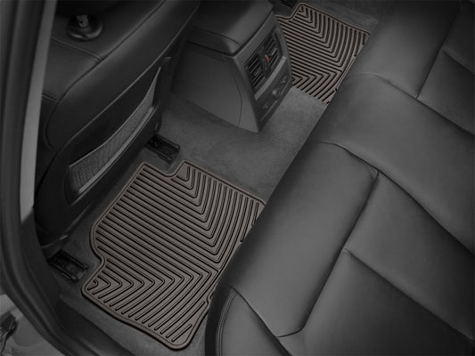 WeatherTech 2012+ BMW 3-Series (F30) Rear Rubber Mats - Cocoa - Graveyard Performance