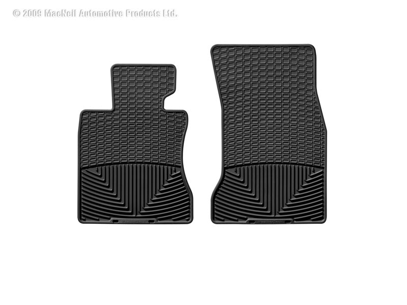 WeatherTech 04-07 BMW 525i Front Rubber Mats - Black - Graveyard Performance