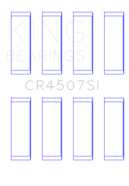 King Engine Bearings Mazda Mzr 2.3L 16V/Ford Duratec 2.3L 16V (Size +1.0mm) Conrod Bearing Set - Graveyard Performance