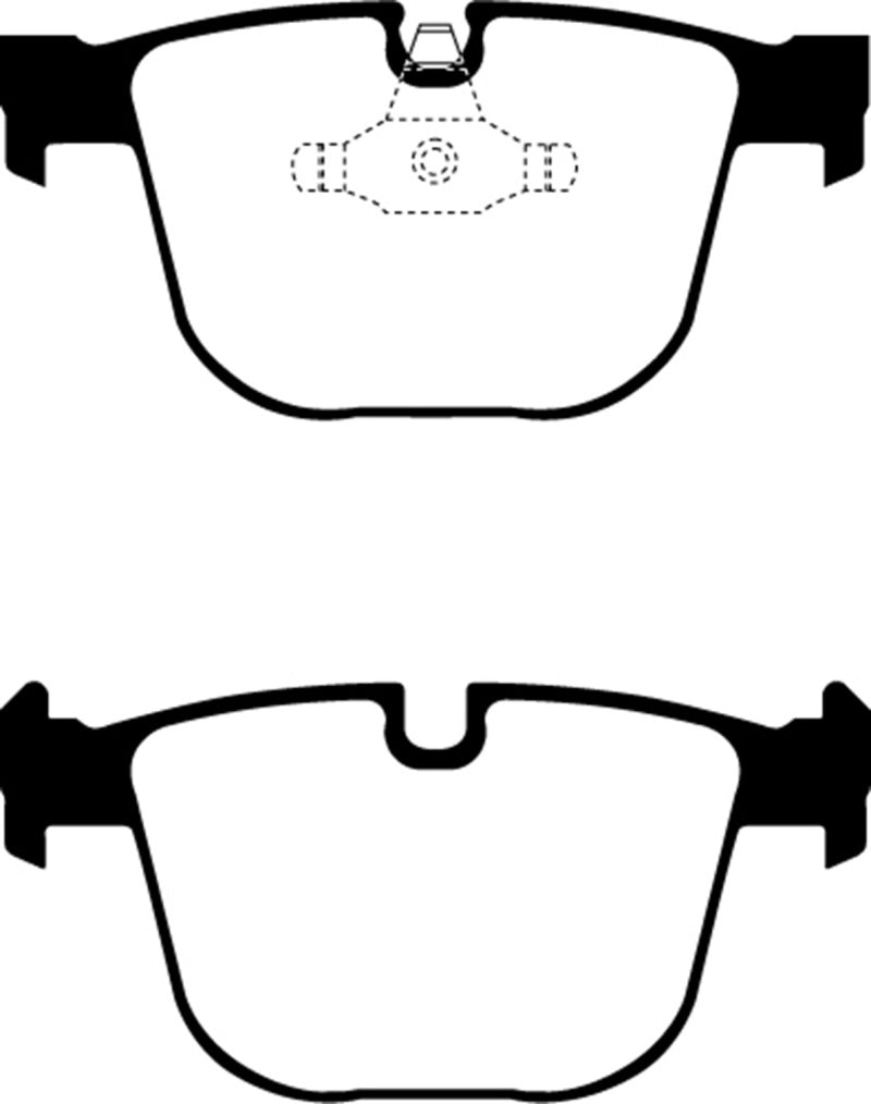 EBC 08-10 BMW M3 4.0 (E90) Yellowstuff Rear Brake Pads - Graveyard Performance