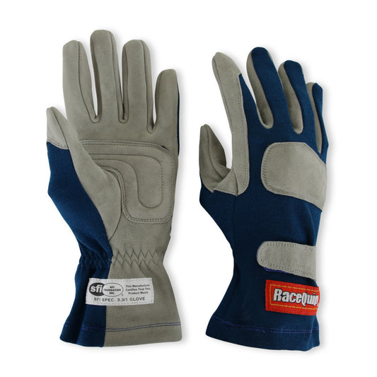 RaceQuip Blue 1-Layer SFI-1 Glove - Small