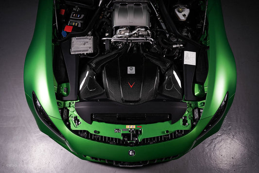 Eventuri Mercedes C190 / R190 AMG GT / GTS / GTR Black Carbon Intake + Engine Cover - Gloss