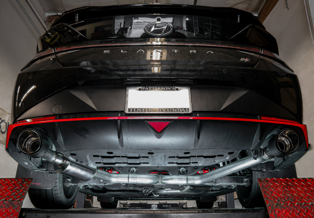 Stillen Hyundai Elantra N Cat Back Exhaust System Carbon Fiber/Stainless Steel Tip For 22-23 Hyundai Elantra N