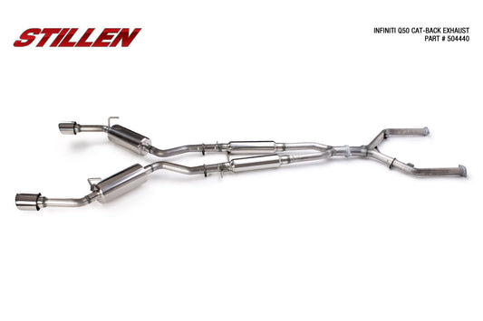 Stillen Infiniti Q50 3.7L Stainless Steel Cat-Back Exhaust System For 14-15 Infiniti Q50