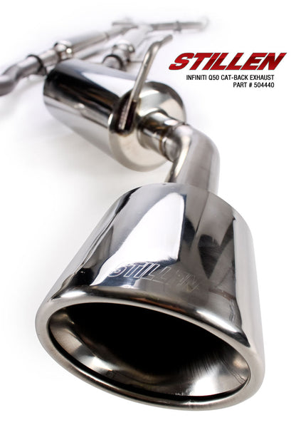 Stillen Infiniti Q50 3.7L Stainless Steel Cat-Back Exhaust System For 14-15 Infiniti Q50