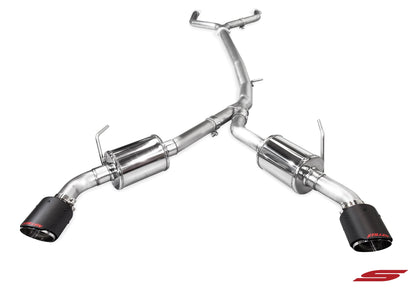 Stillen Infiniti Q50 3.0t Cat Back Exhaust w/ Carbon Fiber Tips For 16-21 Infiniti Q50 3.0t