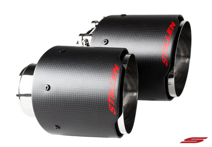Stillen Infiniti Q50 3.0t Cat Back Exhaust w/ Carbon Fiber Tips For 16-21 Infiniti Q50 3.0t