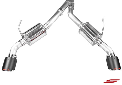 Stillen Infiniti Q50 3.0t Cat Back Exhaust w/ Carbon Fiber Tips For 16-21 Infiniti Q50 3.0t