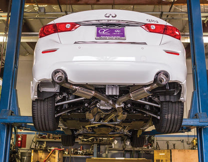 Stillen Infiniti Q50 3.0t Cat Back Exhaust w/ Carbon Fiber Tips For 16-21 Infiniti Q50 3.0t