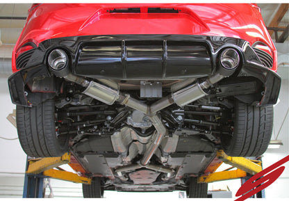 Stillen Infiniti Q60 3.0t Cat-Back Exhaust System Carbon Tips 17-21 Infiniti Q60 3.0t