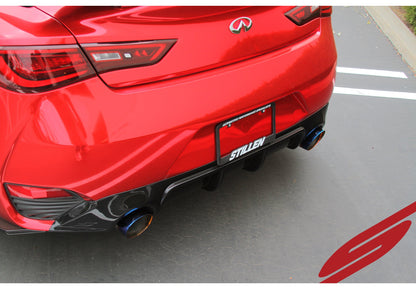 Stillen Infiniti Q60 3.0t Cat-Back Exhaust System Burnt Tips for 17-21 Infiniti Q60 3.0t