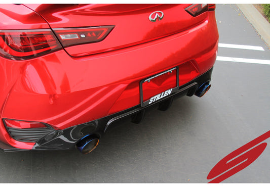 Stillen Infiniti Q60 3.0t Cat-Back Exhaust System Burnt Tips for 17-21 Infiniti Q60 3.0t