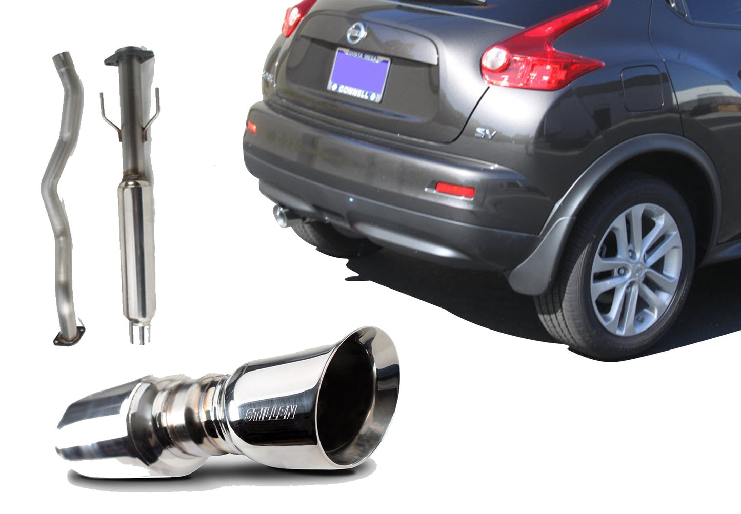 Stillen Nissan Juke Stainless Steel Cat-Back Exhaust System For 11-17 Nissan Juke AWD
