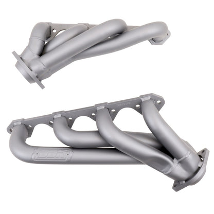 BBK 79-93 Mustang 351 Swap Shorty Unequal Length Exhaust Headers - 1-5/8 Titanium Ceramic - Graveyard Performance