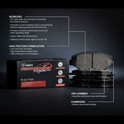 R1 08-24 Audi R8 Rear Track/Street Brake Pads - Graveyard Performance