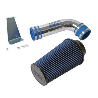 BBK 86-93 Mustang 5.0 Cold Air Intake Kit - Standard Style - Chrome Finish - Graveyard Performance
