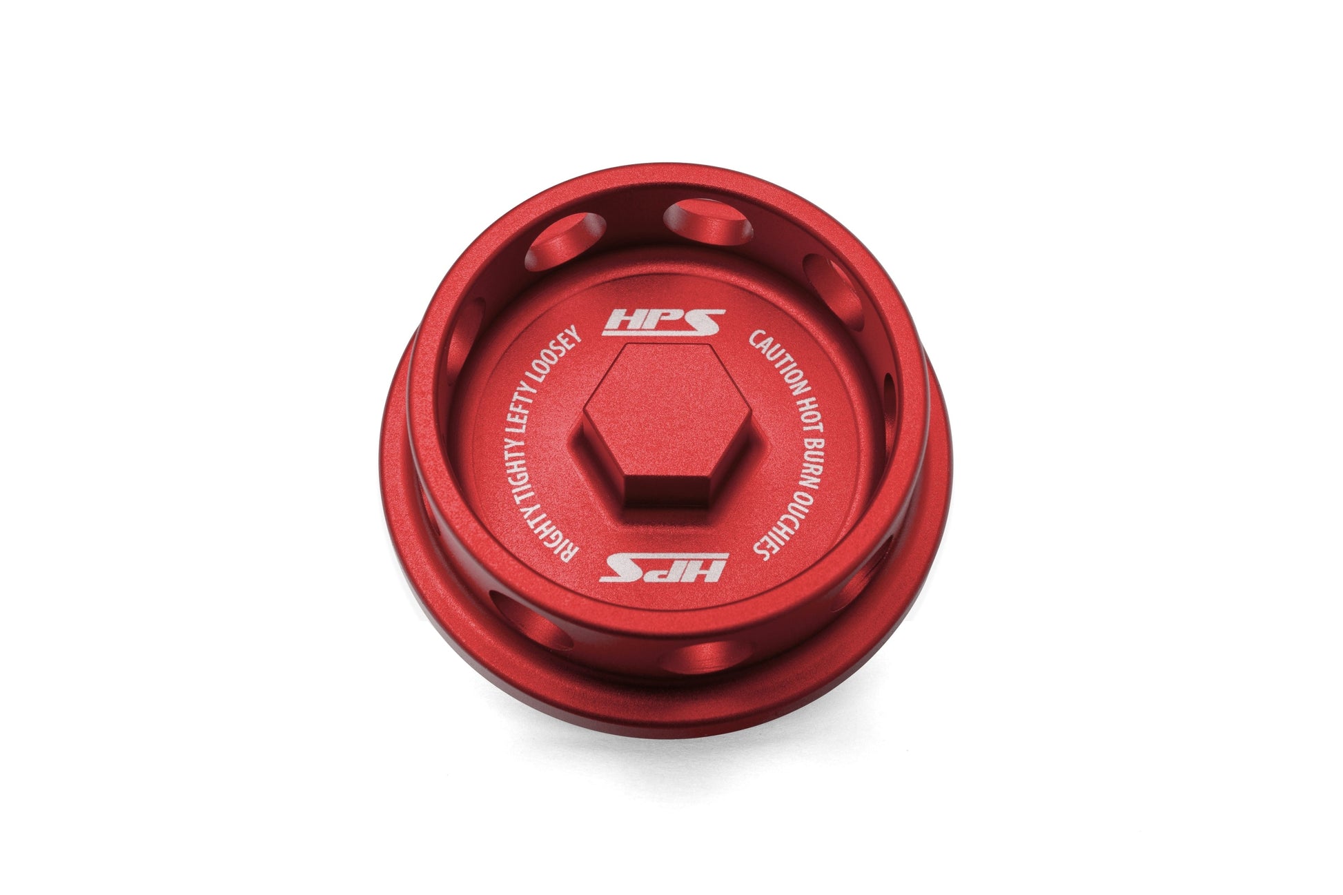 HPS Performance Billet Aluminum Engine Oil Filler Cap Red 5269-108R