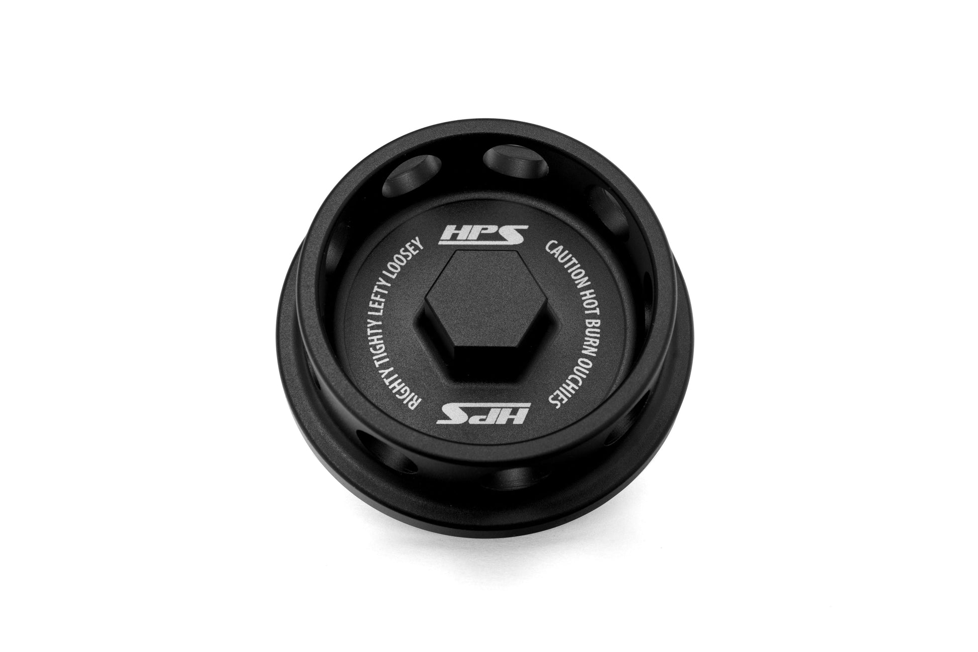 HPS Performance Billet Aluminum Engine Oil Filler Cap Black 5269-108WB