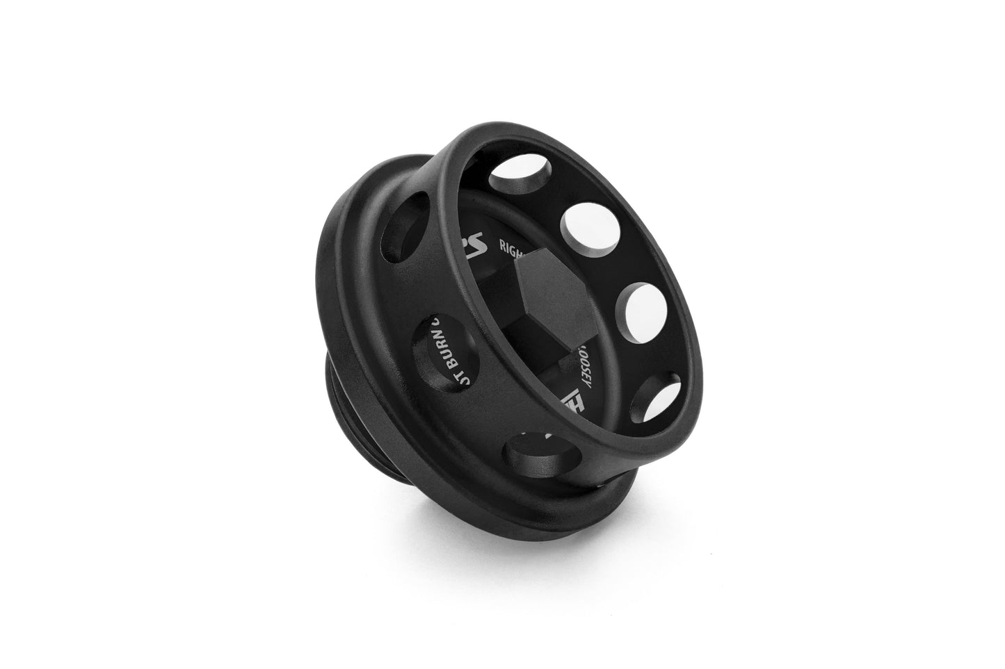 HPS Performance Billet Aluminum Engine Oil Filler Cap, Black, 5269-108WB