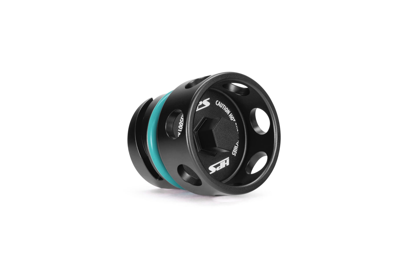 HPS Performance Billet Aluminum Engine Oil Filler Cap, Black, 5269-110WB