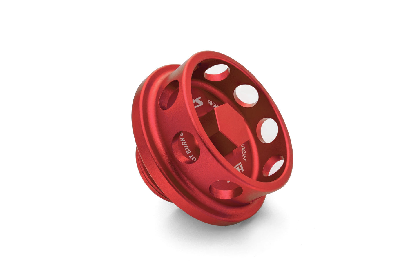 HPS Performance Billet Aluminum Engine Oil Filler Cap, Red, 5269-107R