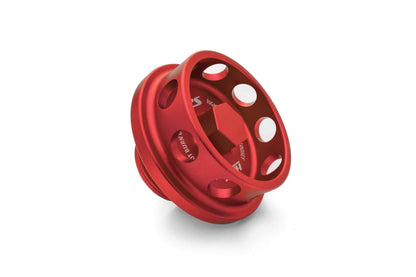 HPS Performance Billet Aluminum Engine Oil Filler Cap, Red, 5269-106R