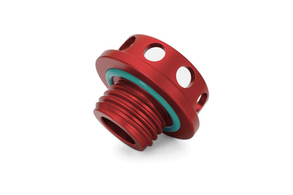 HPS Performance Billet Aluminum Engine Oil Filler Cap, Red, 5269-106R
