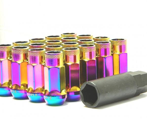 Wheel Mate Muteki SR48 Open End Lug Nuts - Titanium 12x1.25 48mm - Graveyard Performance