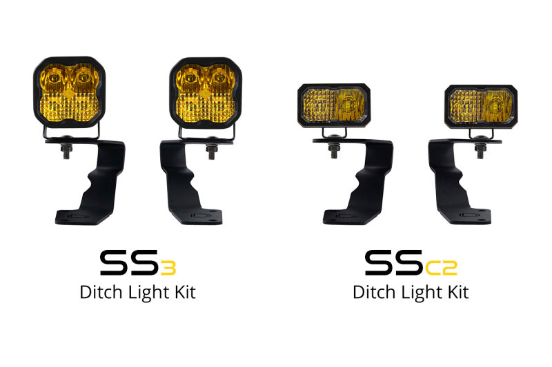 Diode Dynamics 15-21 Subaru WRX/STi Sport SS3 LED Ditch Light Kit - Yellow Combo