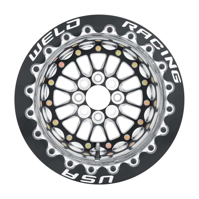 Weld Tuner Import 13x11 / 4x100mm BP / 4.5in BS Black CTR DBL M/T Polish Wheel - Graveyard Performance