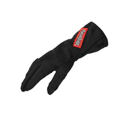 RaceQuip 356 Series 2 Layer Nomex Outseam Race Gloves SFI 3.3 / 5 All Black Small - Graveyard Performance