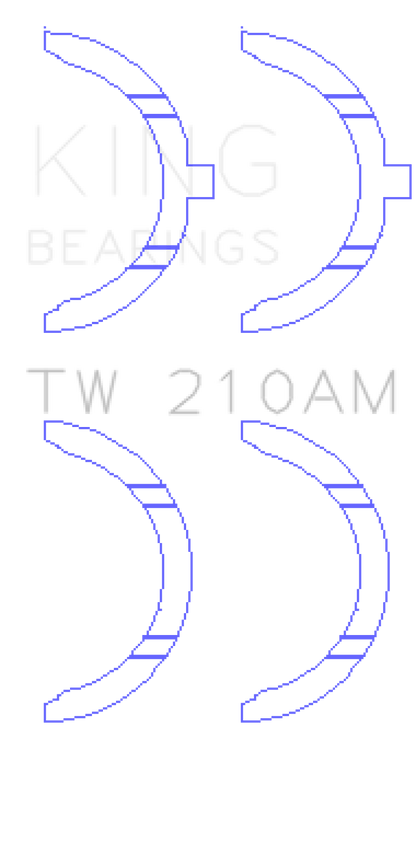 King Engine Bearings Toyota 5R/2M/4M/5ME/5MGE/7MGE/7MGTE Thrust Washer Set