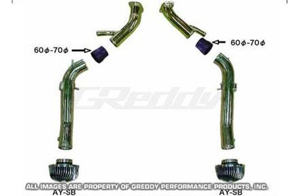 GReddy 09+ Nissan GTR Long Type Piping 60-70mm Suction Kit (STD)