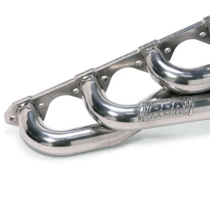 BBK 79-93 Mustang 5.0 Shorty Unequal Length Exhaust Headers - 1-5/8 Silver Ceramic - Graveyard Performance