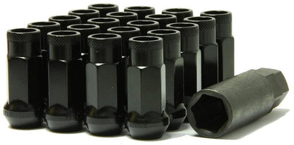 Wheel Mate Muteki SR48 Open End Lug Nuts - Black 12x1.50 48mm - Graveyard Performance