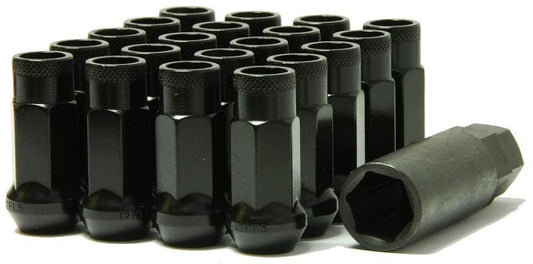 Wheel Mate Muteki SR48 Open End Lug Nuts - Black 12x1.50 48mm - Graveyard Performance
