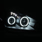 ANZO 2005-2006 Acura RSX Projector Headlights w/ Halo Black