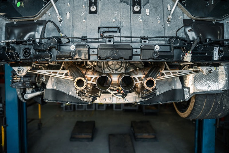 Corsa 23-25 Chevrolet Corvette C8 Z06 3in Valved Cat-Back Exhaust Muffler Delete Track Systemw/o Tip - Graveyard Performance