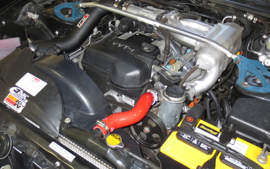 HPS Performance High Temp Reinforced Silicone Radiator Coolant Hose Kit, Red, 57-1225-RED