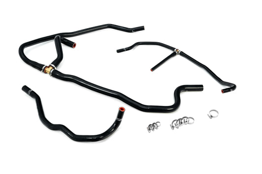 HPS Performance High Temp Reinforced Silicone Heater Coolant Hose Kit Black 57-1277H-BLK