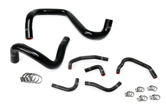 HPS Performance High Temp Reinforced Silicone Radiator and Heater Coolant Hose Kit Black 57-1285-BLK