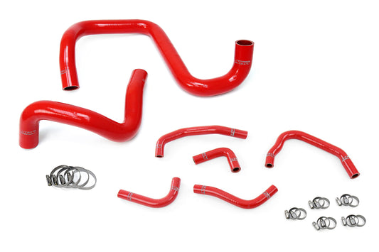 HPS Performance High Temp Reinforced Silicone Radiator and Heater Coolant Hose Kit Red 57-1285-RED