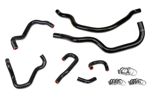 HPS Performance High Temp Reinforced Silicone Radiator and Heater Coolant Hose Kit Black 57-1490-BLK