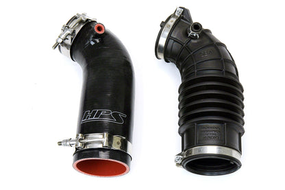 HPS Performance High Temp Reinforced Silicone Air Intake Hose Kit, Black, 57-1596-BLK