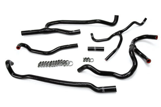 HPS Performance High Temp Reinforced Silicone Heater Coolant Hose Kit Black 57-1660-BLK