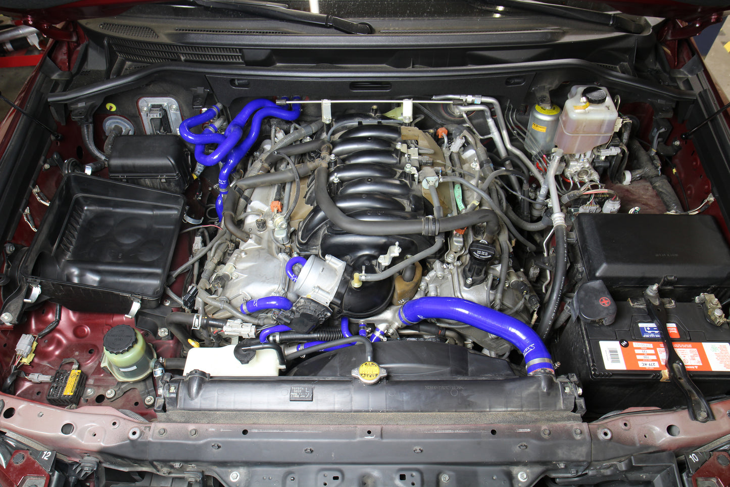 HPS Performance High Temp Reinforced Silicone Radiator and Heater Coolant Hose Kit, Blue, 57-1670-BLUE