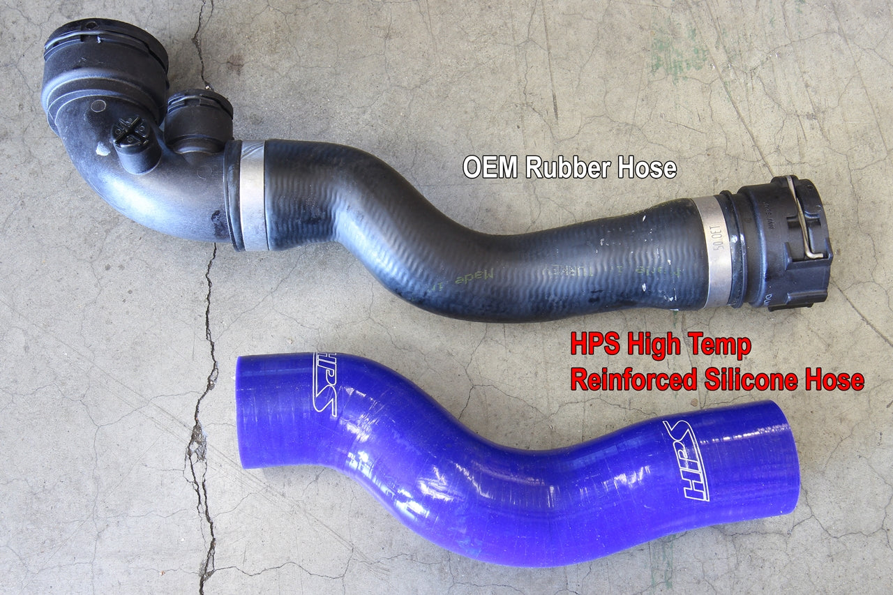 HPS Performance High Temp Reinforced Silicone Radiator Coolant Hose Kit, Black, 57-1698-BLK