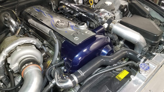 HPS Silicone Radiator Coolant Hose Kit, 01-05 Lexus IS300 with 1JZ-GTE and OEM Style IS300 Radiator, Blue, 57-2066-BLUE