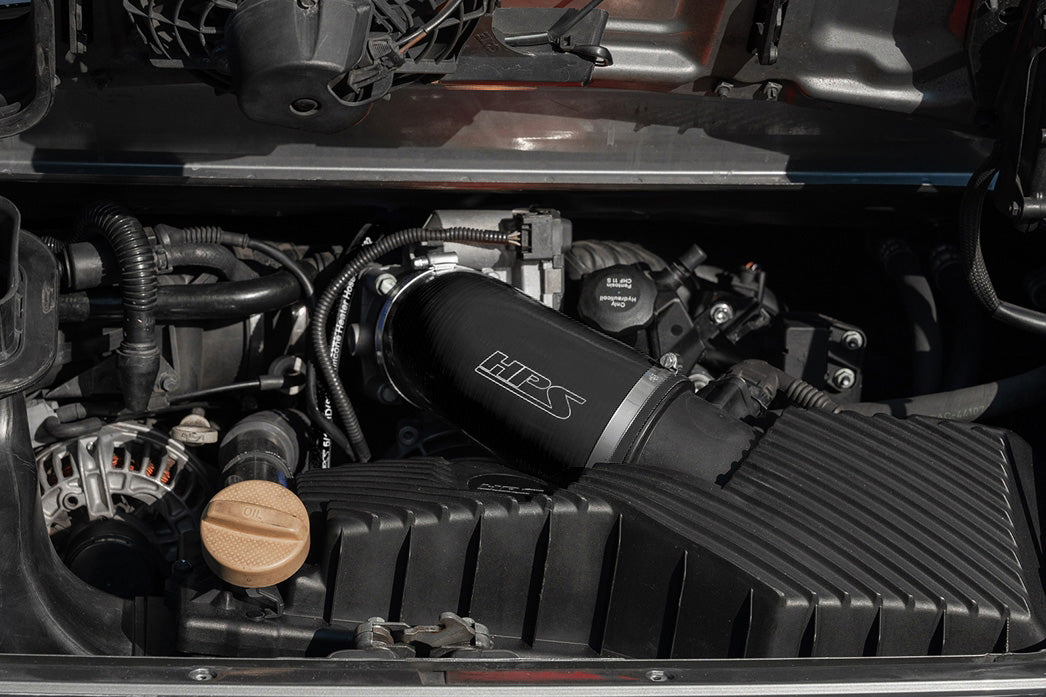 HPS Performance High Temp Reinforced Silicone Air Intake Hose Kit, Black, 57-2077-BLK