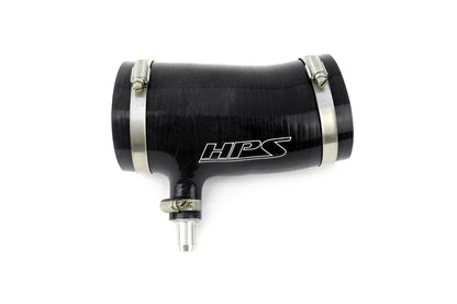 HPS Performance High Temp Reinforced Silicone Air Intake Hose Kit Black 57-2123-BLK